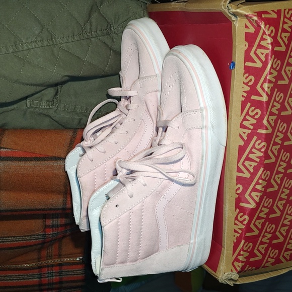 Vans Other - Vans Kids Sk8 Hi Pink Shoes Size 6